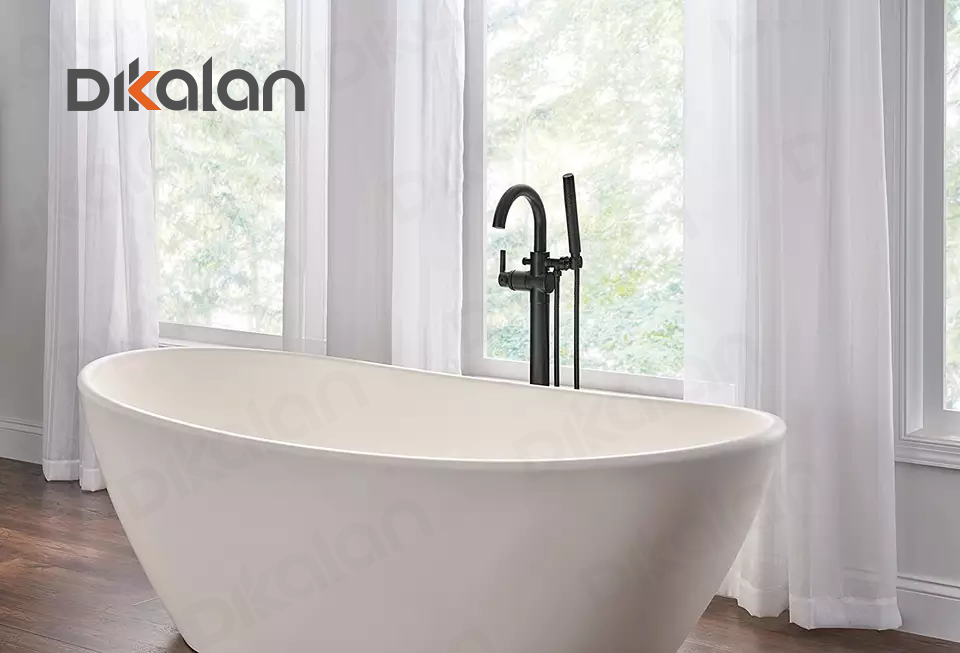 Floor-Mount Freestanding Tub Filler