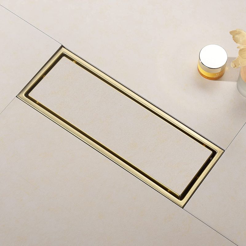 12 Inches Gold with Drain Line for A Shower Base